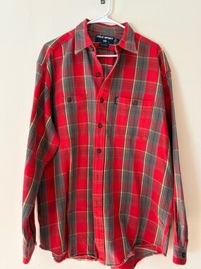 90’s Polo by Ralph Lauren Red Plaid Flannel Shirt